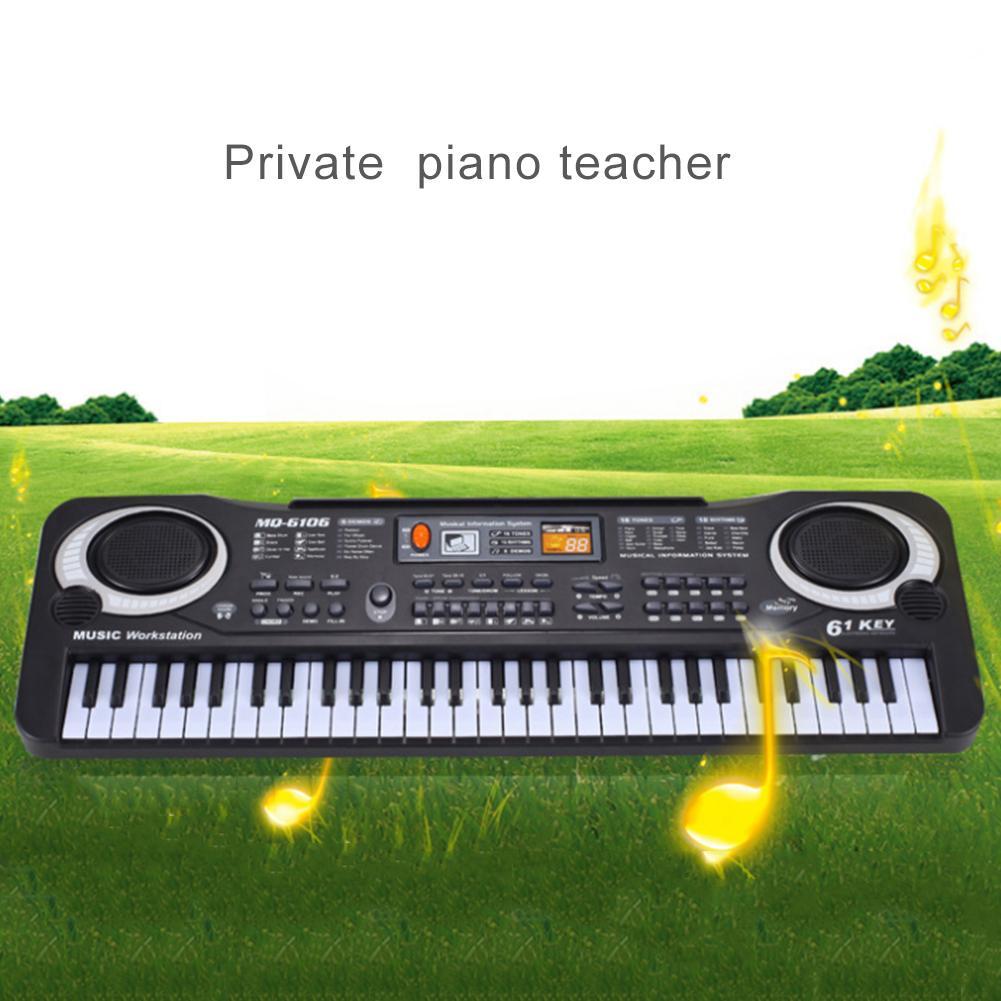 Colorful Plastic Children's Electronic Organ with Microphone