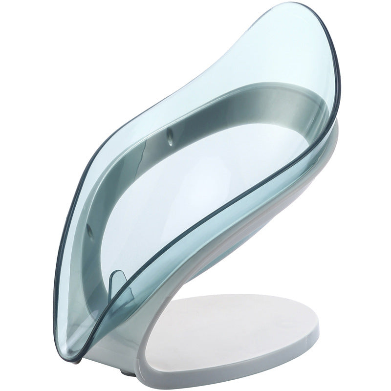 Leaf-Shaped Bathroom Soap Holder – Non-Slip Drain Storage Box for Soap & Kitchen Dish
