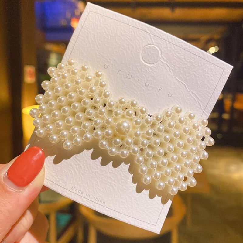 Internet Influencer Pearl Plastic Hairpin