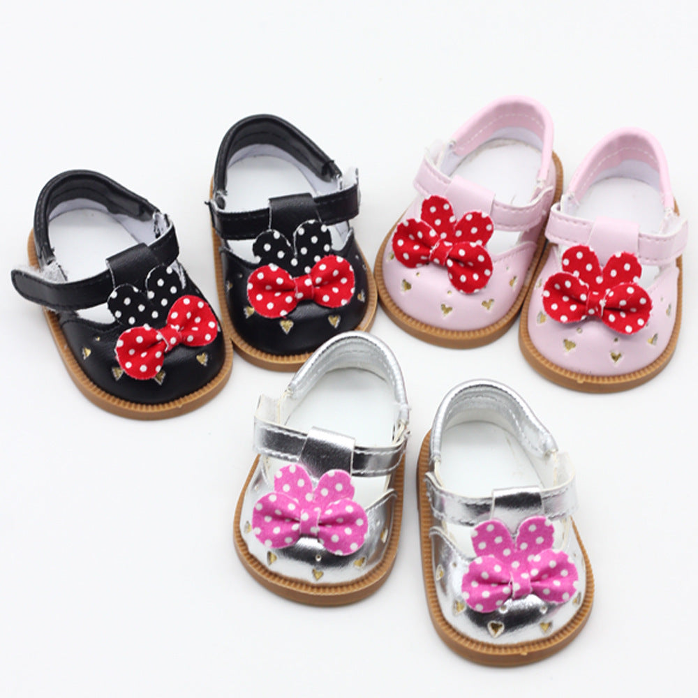 18 Inch Doll Toy Girl Shoes Cute Leather Shoes