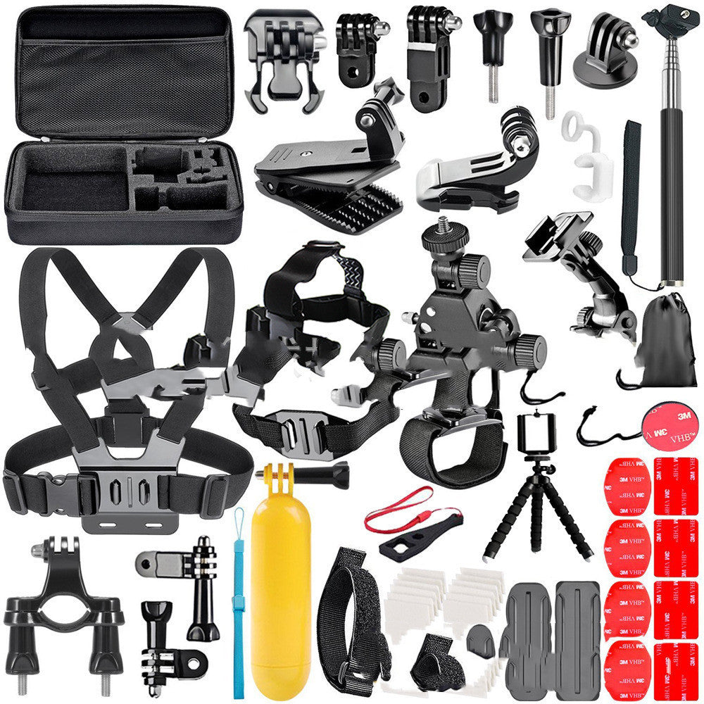 GoPro Accessories Set – Universal Chest Strap, Helmet Mount & Tripod Kit for GoPro Hero 2/3/4 and Apple-Compatible Devices