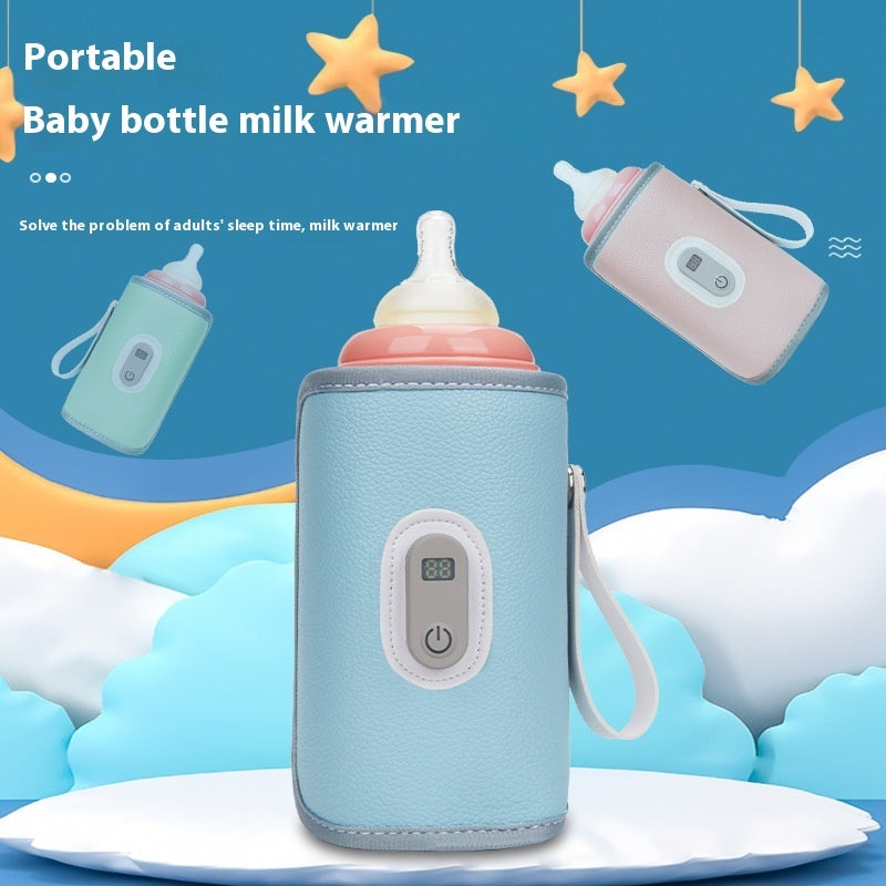 Portable Baby Bottle Warmer – Intelligent Heating & Insulation Cover