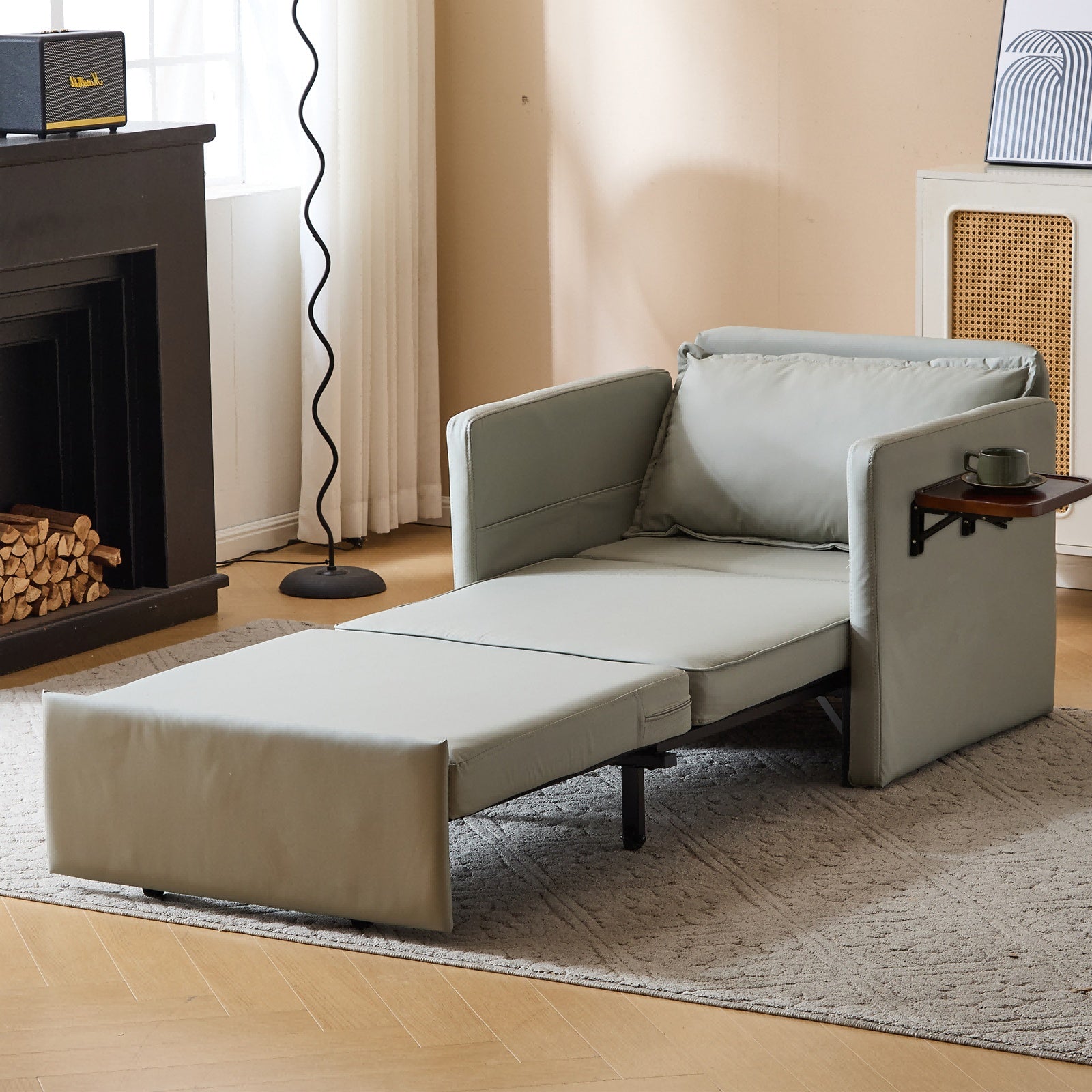 Adult Sleeper Chair Bed, 3-in-1 Convertible Sofa Chair Bed Pull-out Sofa Bed