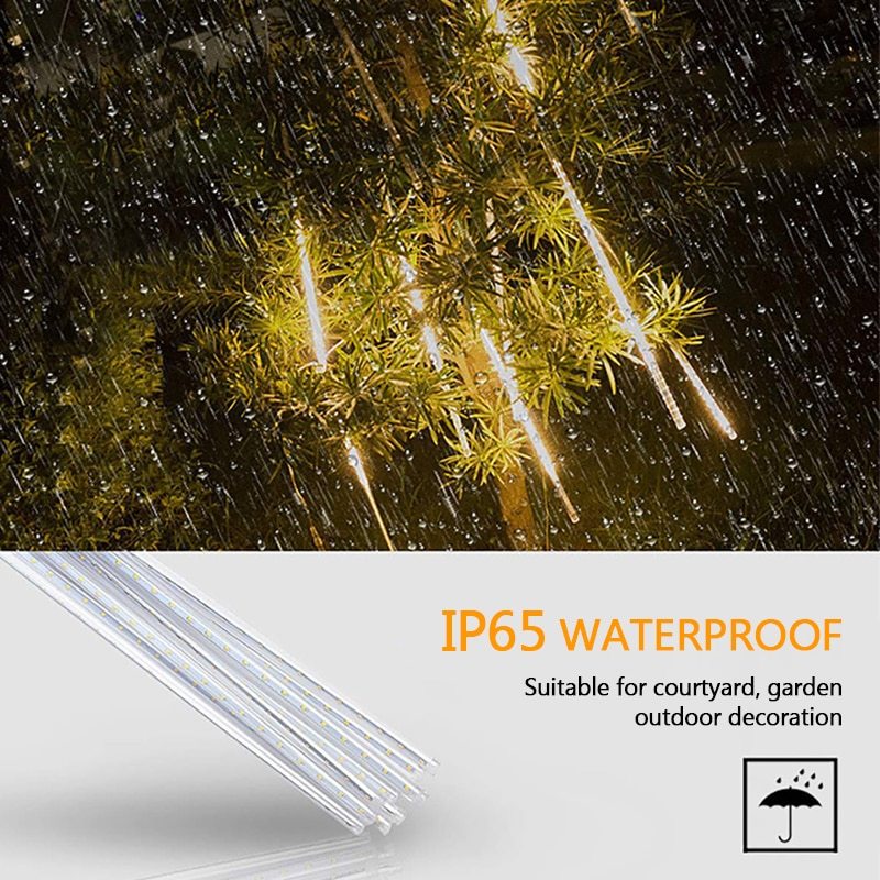 LED Meteor Shower String Lights Outdoor Decorative Lighting