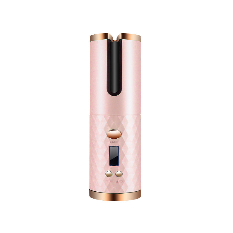Rechargeable Automatic Hair Curler – LCD Ceramic Rotating Curling Iron