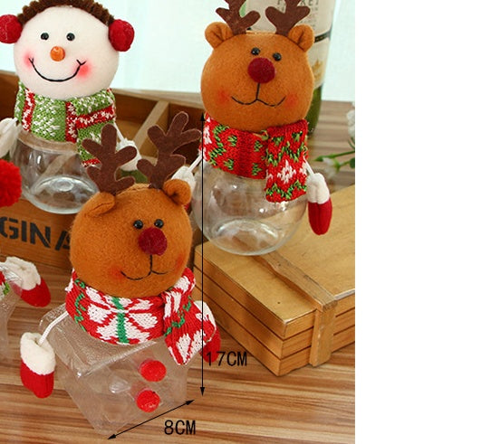 Christmas Candy Jar and Kids Storage Santa Bag Sweet Box Gift Container