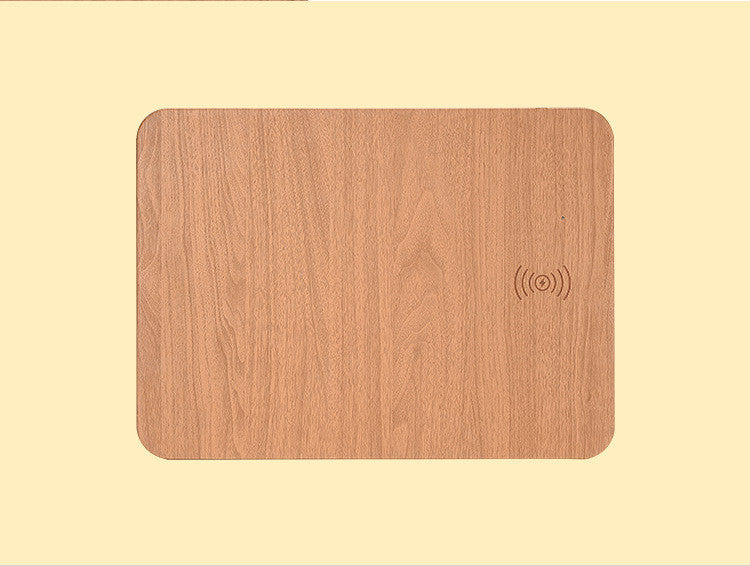 Wooden Wireless Charger – 15W Qi Fast Charging Pad, USB-C, Case-Friendly (Walnut/Bamboo)