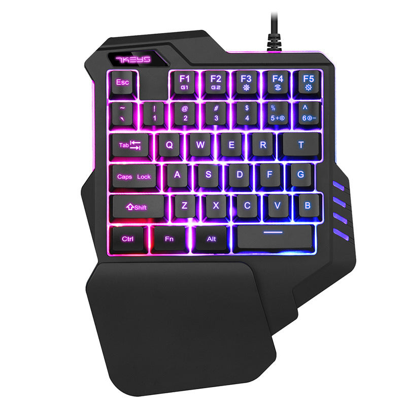 Backlit Keyboard & Mouse Combo – RGB Gaming Set, Adjustable DPI Mouse, Plug-and-Play USB