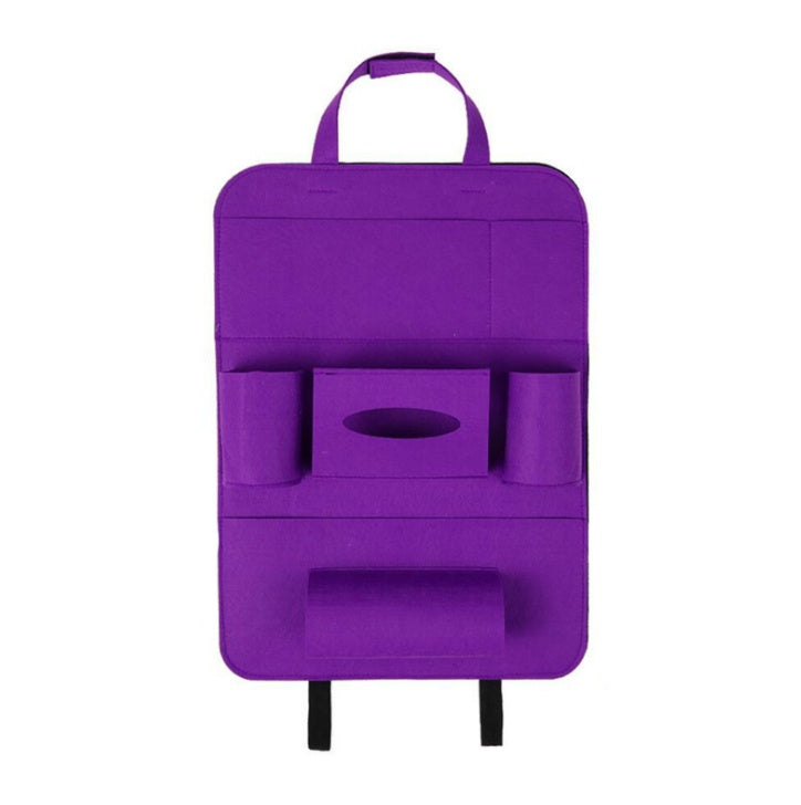 Car Backseat Organizer – Multi-Pocket Wool Felt Storage Bag for Vehicle Accessories