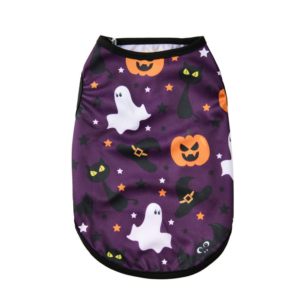 Halloween Pet Clothes – Dog and Cat Outfit for Spring, Summer, and Autumn Wear