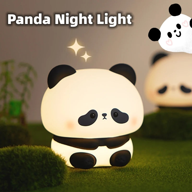 Silicone Panda LED Night Light USB Rechargeable With Timer