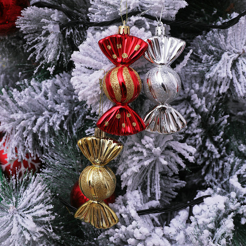 Christmas Gift Box Candy Props Pendant Ornaments 5pcs Set