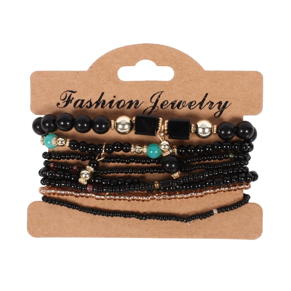 Bohemian Handmade Beaded Bracelet Set for Women and Men