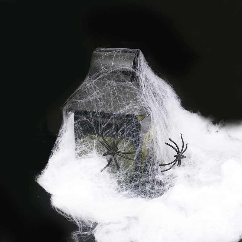 Halloween Decoration Scene Spider Cotton Web Props