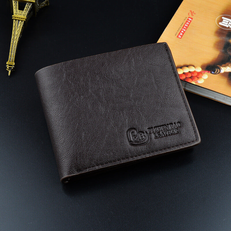 Unisex Short PU Wallet Slim Card Holder Compact Minimalist