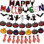Halloween Banner Hanging Flag Horror Holiday Party Scene Decoration