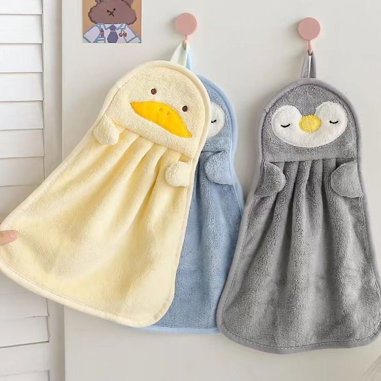 Kitchen Hanging Cute Lint-Free Household Hand Towel