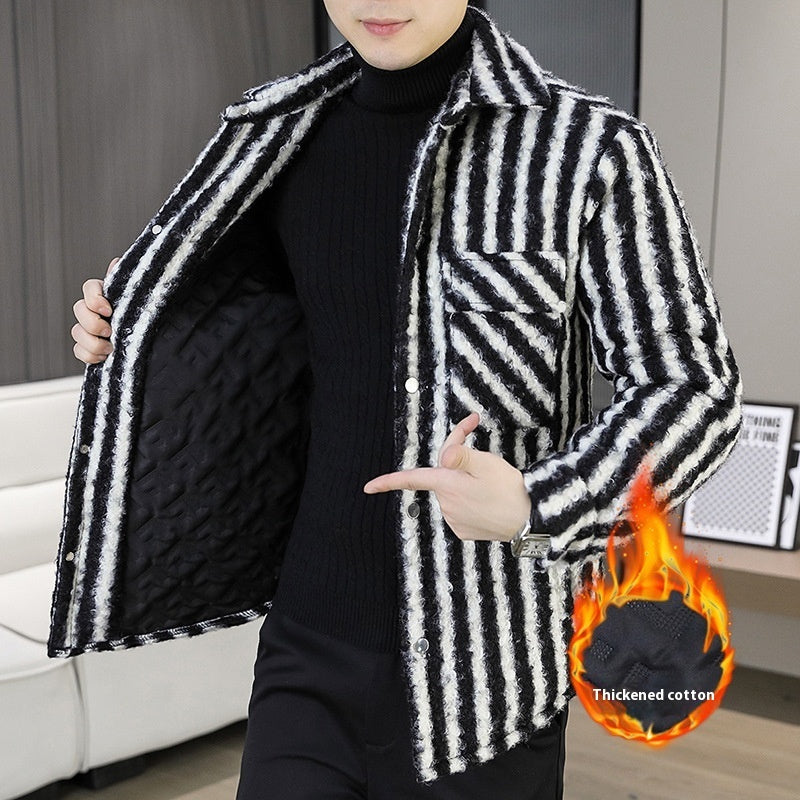 Winter Cotton Plus Versatile Men's Quilted Padded Jacket