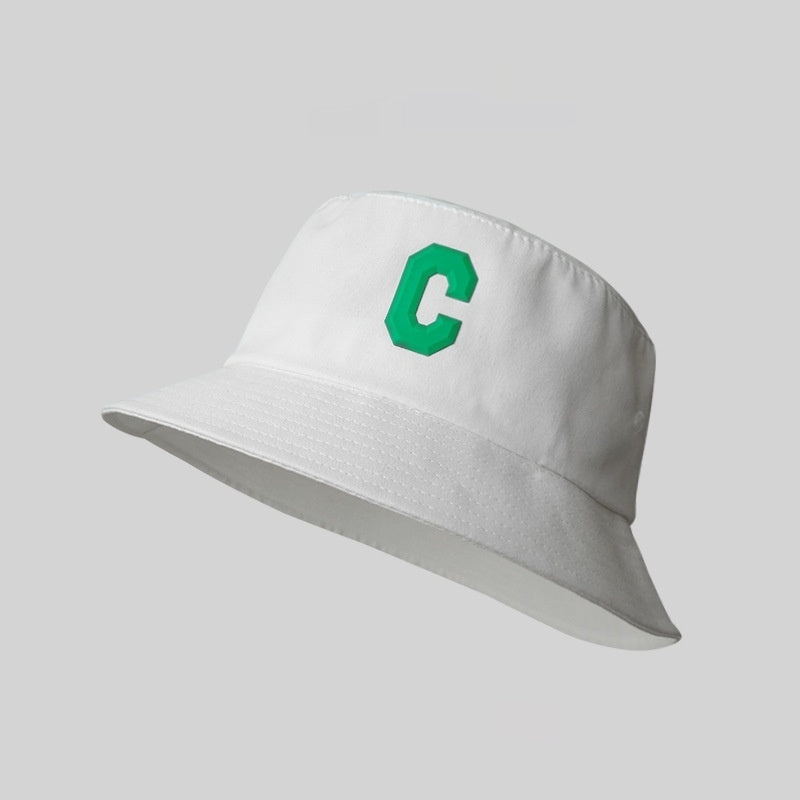 Big Head Circumference Bucket Hat All-match Letters Sun Hat