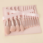Girls Makeup Brush Kit – Portable Cosmetic Beauty Tools Set