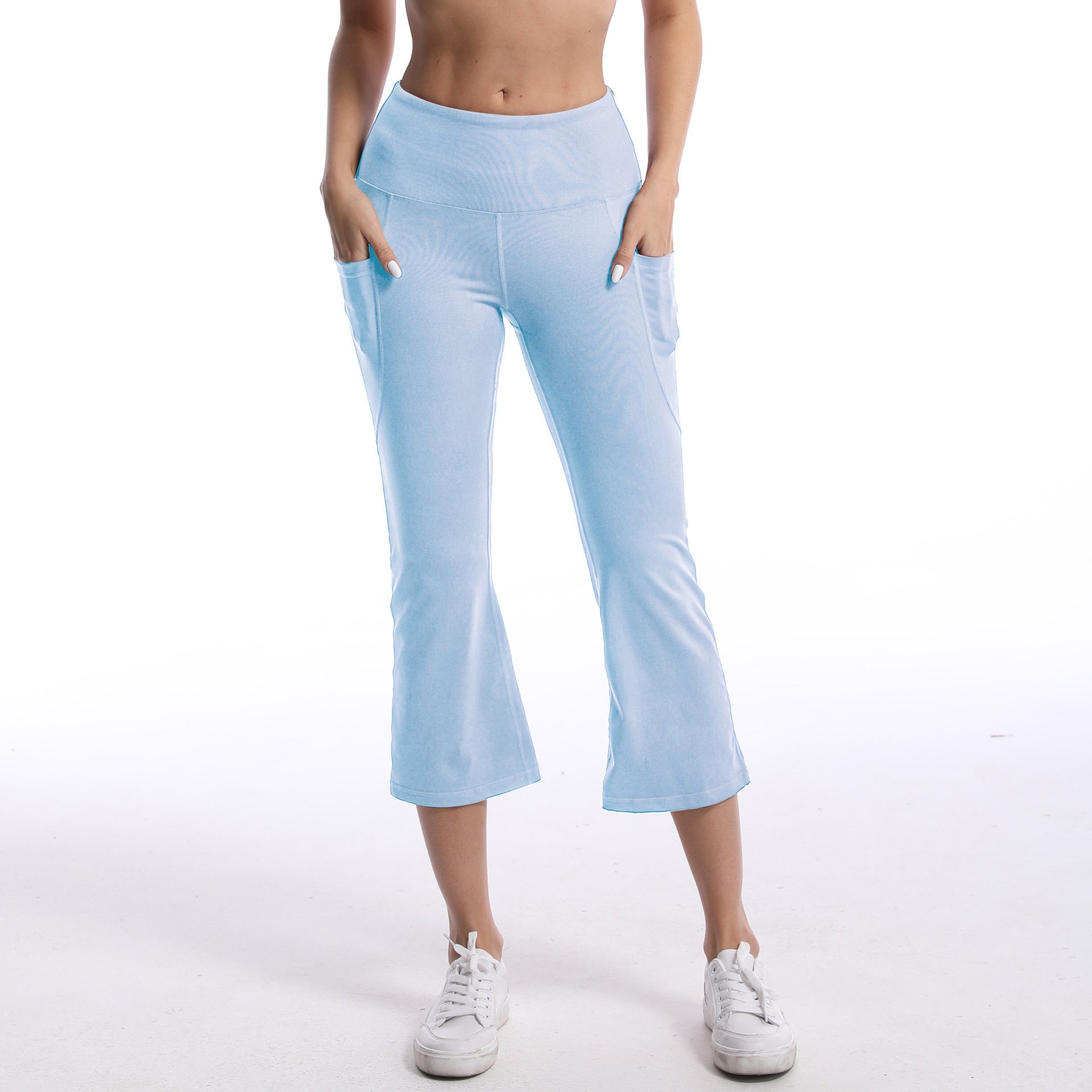 Breathable Sports Pants – Loose Fit Polyester Spandex Cropped Workout Joggers