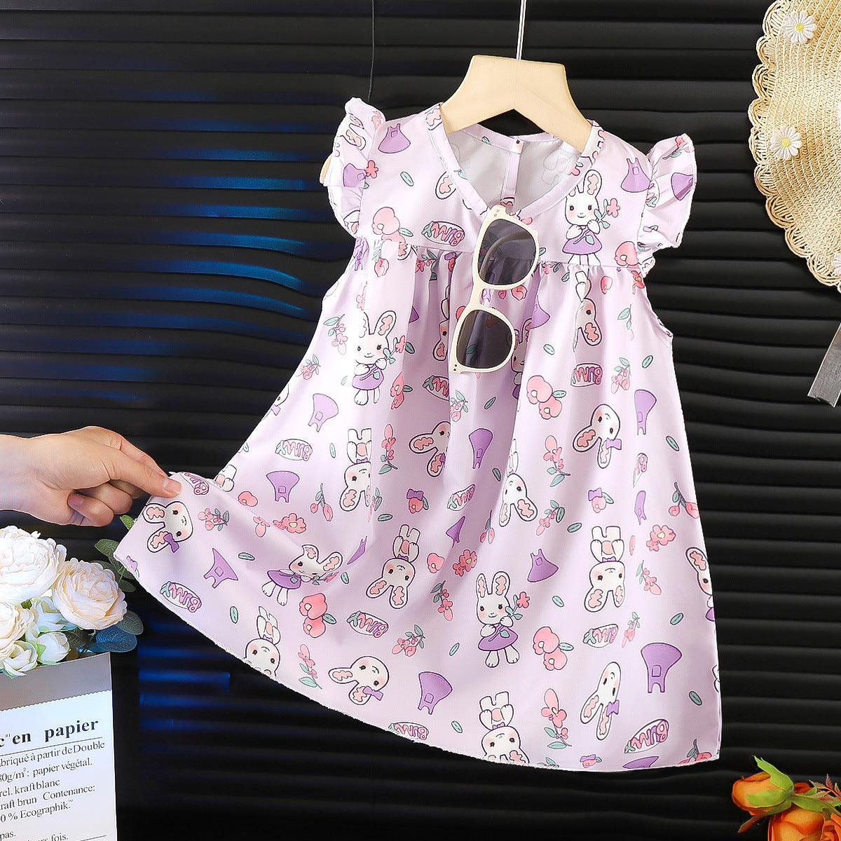 Children's Chiffon Floral Dress Children's Skirt