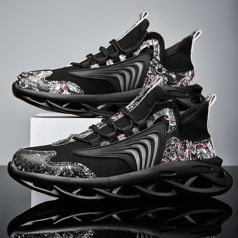 Unisex Graffiti Mesh Running Shoes Casual Regular Fit