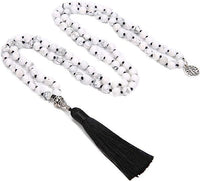 White Stone Black Tassel
