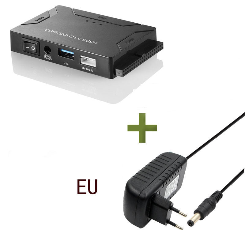 3-in-1 USB 3.0 to SATA/IDE Adapter – 2.5″/3.5″ Hard Drive & 5.25″ Optical with Power