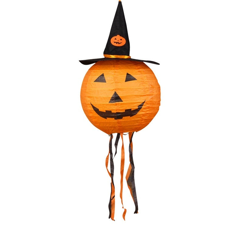 Halloween Pumpkin Hanging Lantern – Store and Mall Decoration Pendant for Ghost Festival and Party Displays
