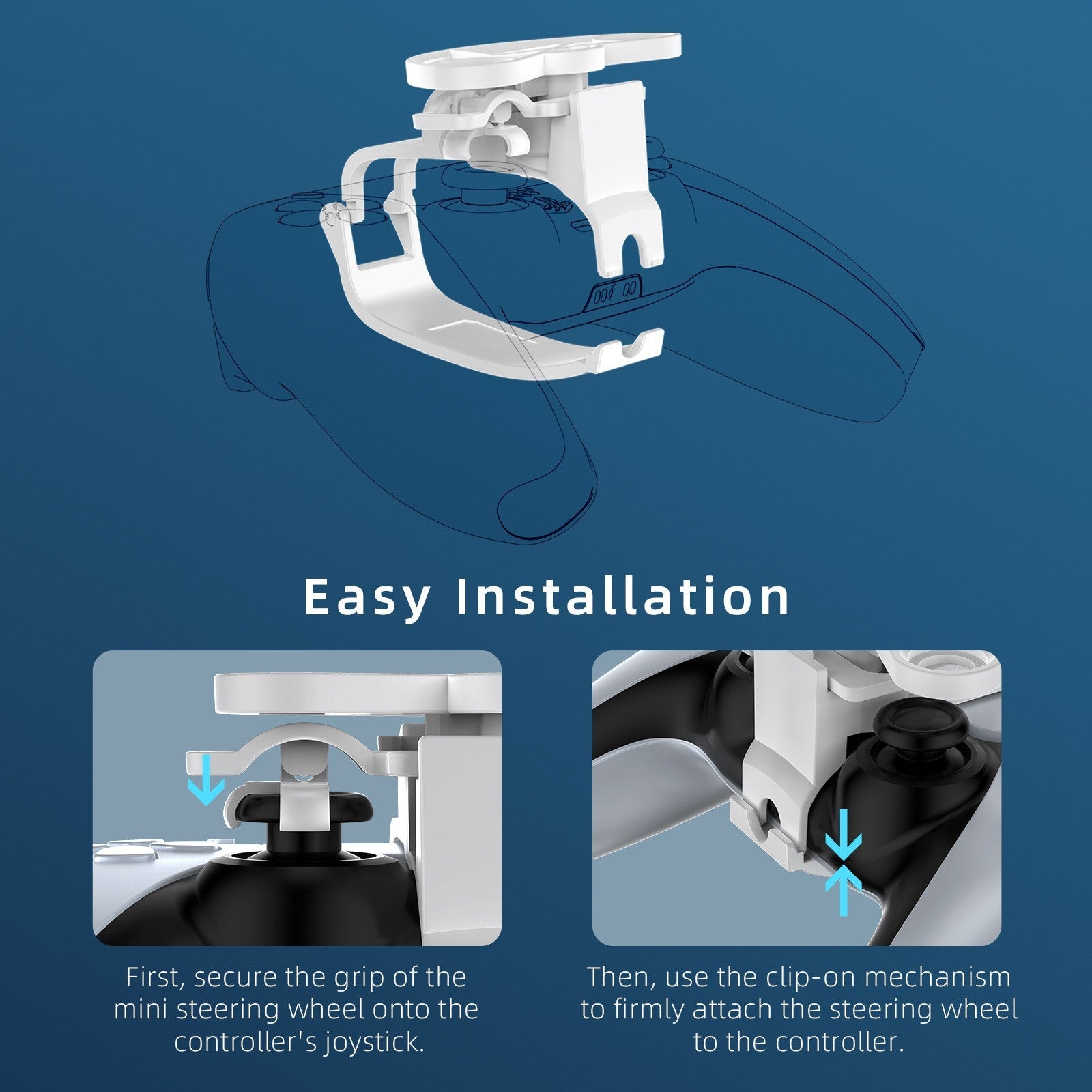5 Game Handle Racing Steering Wheel