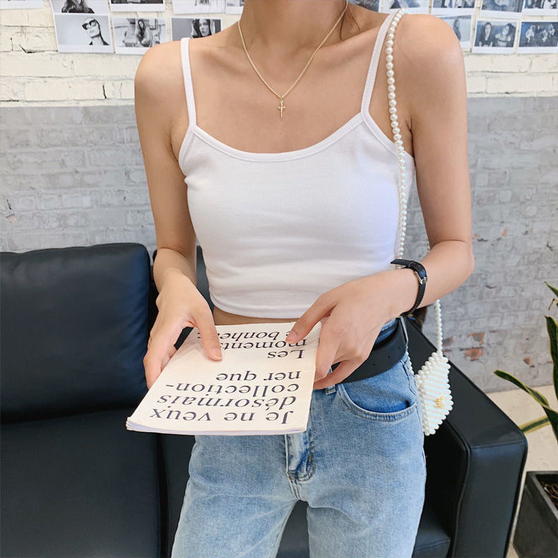 Slim-fit Camisole Vest Women's Outer Wear Short Top