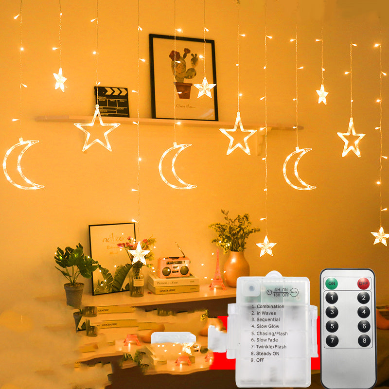 LED String Lights Starry Curtain Flashing Decorative Lighting