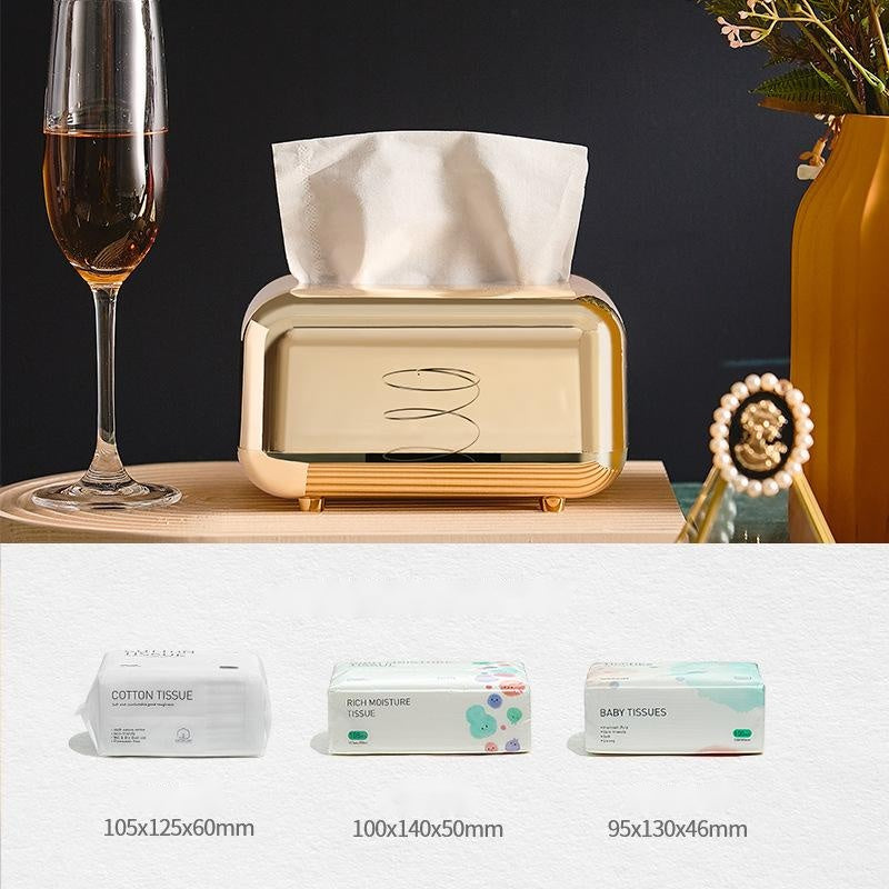 Home Desktop Creative Simple Storage Tissue Box European Retro Baby Wipes Pumping Box