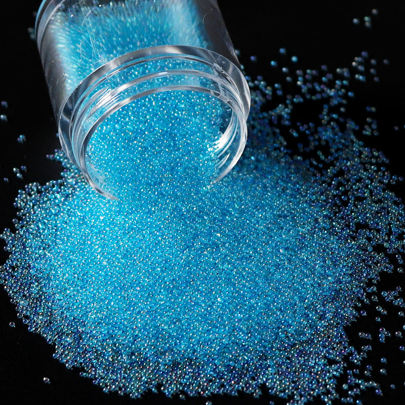 Transparent Micro Glass Bead Non-porous Magic Color Bubble Ornament