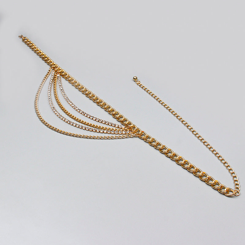 Women's Summer Multi-Layer Gold Waist Chain for Jeans and Streetwear