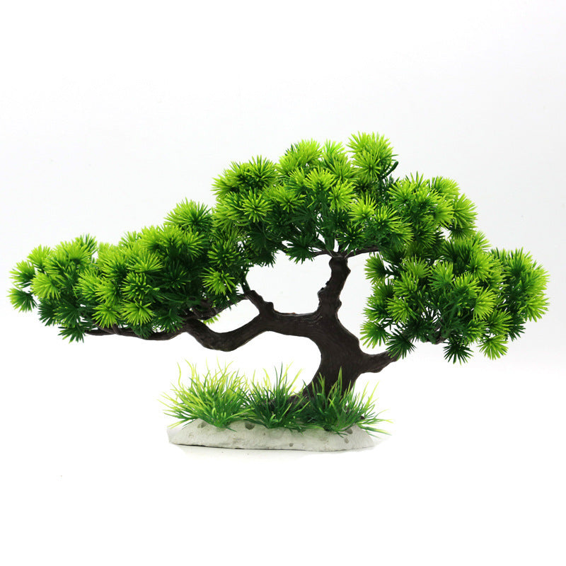 Aquarium Fish Tank Landscaping Simulation Pine Tree