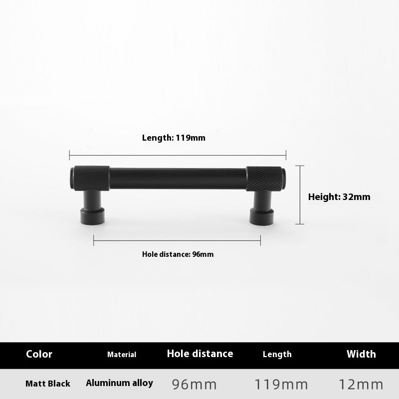 Household Minimalist Aluminum Alloy Cabinet Handle