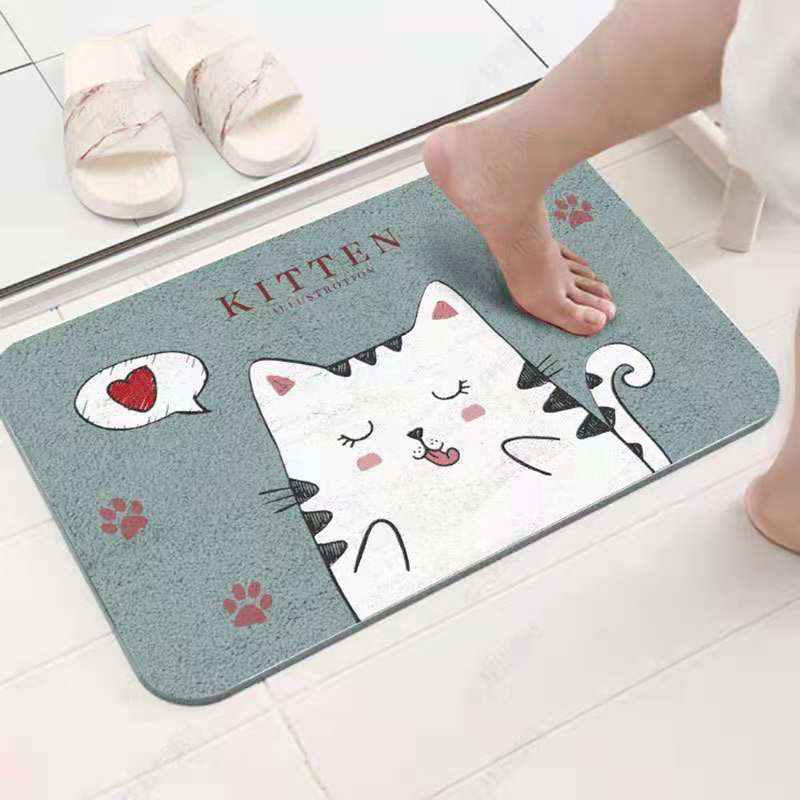 Absorbent Non-Slip Bathroom & Kitchen Floor Mats – Toilet & Home Use