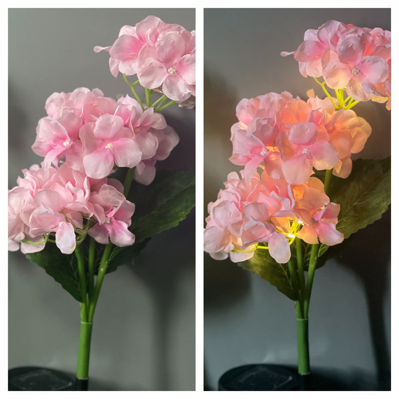 Solar Hydrangea Lights Floor Outlet Outdoor Garden Decorative Lights