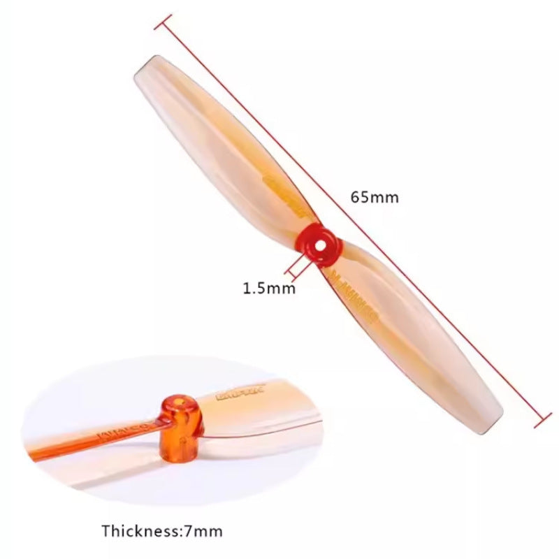 65mm Two-blade Propeller Positive And Negative Racing High-efficiency Propeller Chamber