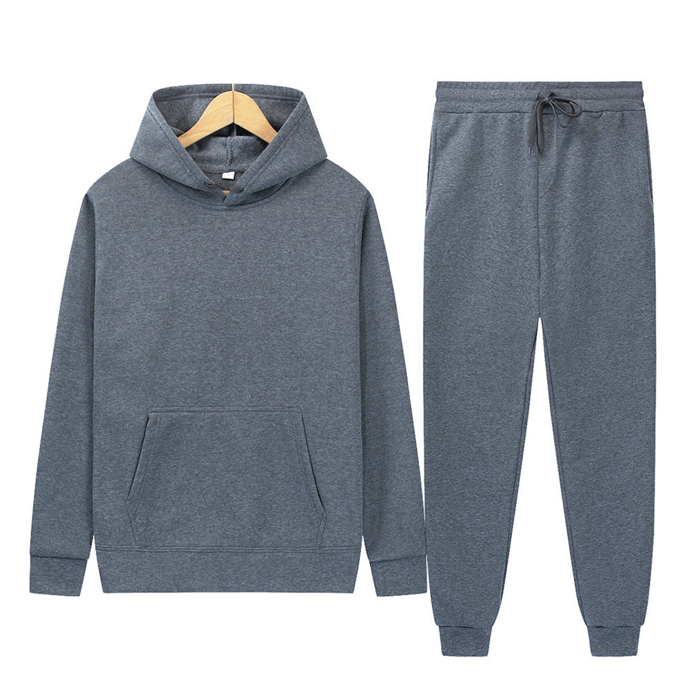 Men's Sport Suit Solid Color Light Board Fleece Warm