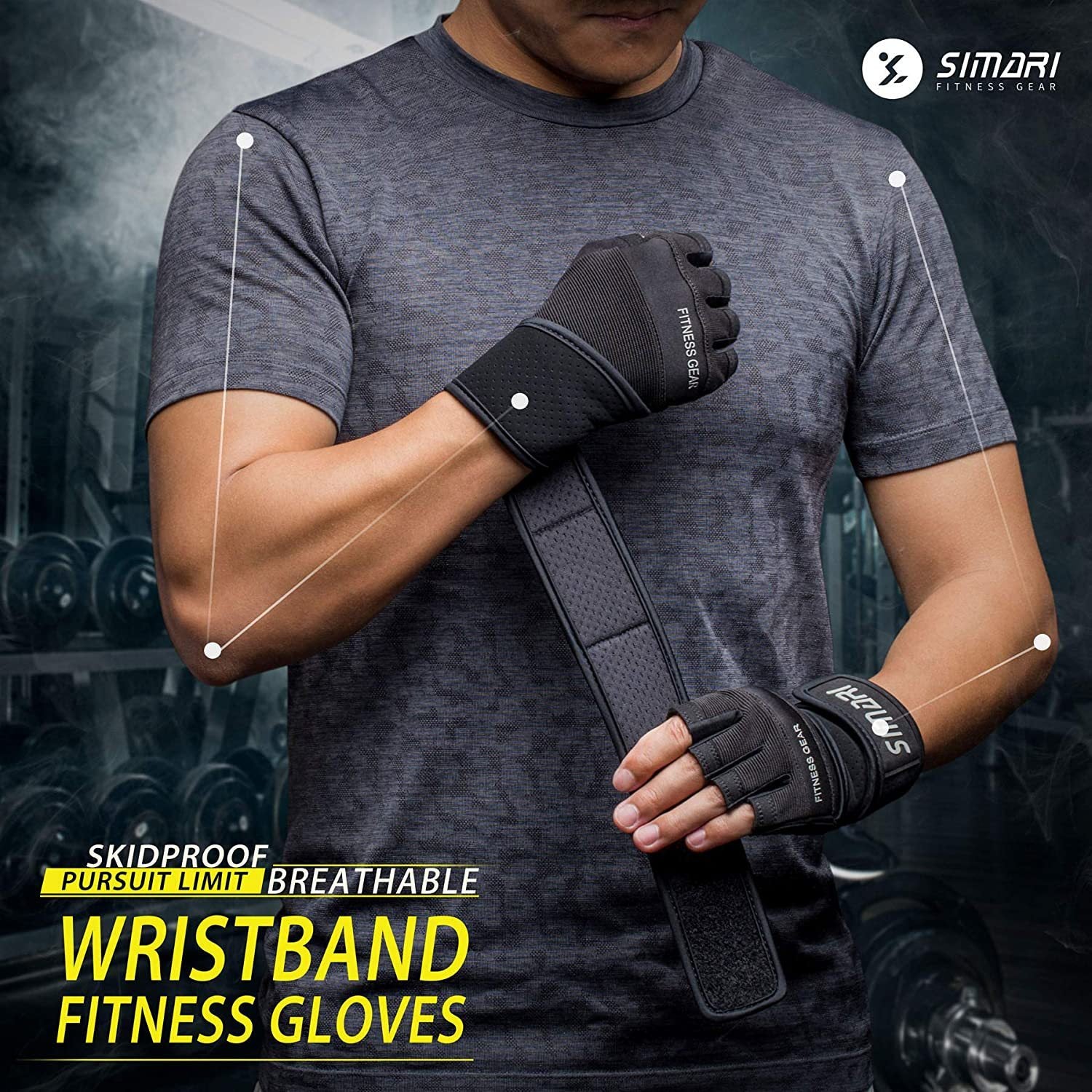 Fitness Training Gloves – Palm Protection for Gym, Cycling & Running