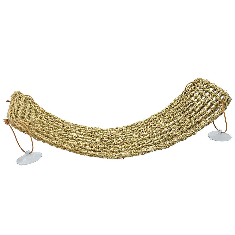 Sea Straw Rope Rectangular Hand-woven Pet Hammock Crawling Mat
