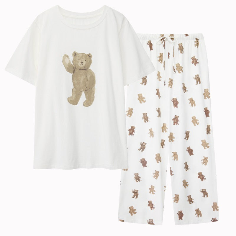 Short-sleeved Trousers Pajamas Suit Sweet Princess Homewear