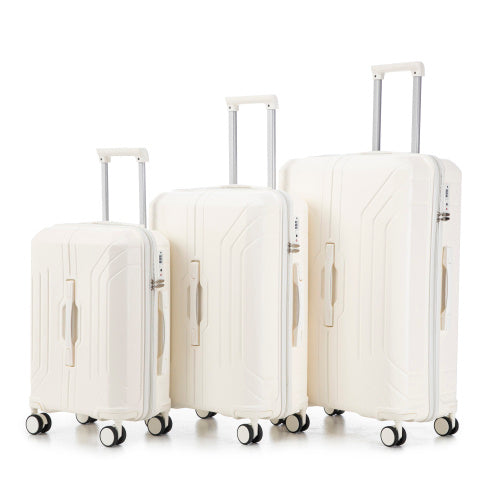 Sleek ABS Spinner Luggage Set Unisex 20 24 28 Inches TSA