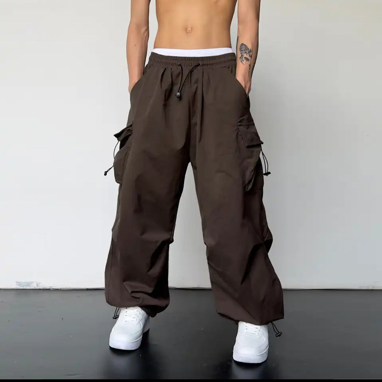 Men’s Fashion Loose Straight All-Match Casual Trousers