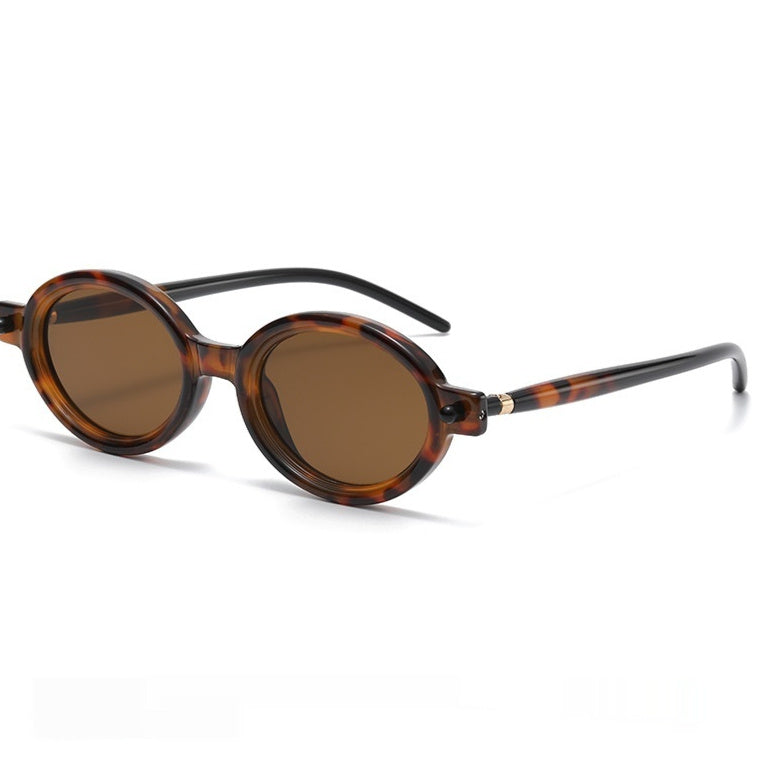Retro Oval Frame Anti-Blue Light Sunglasses
