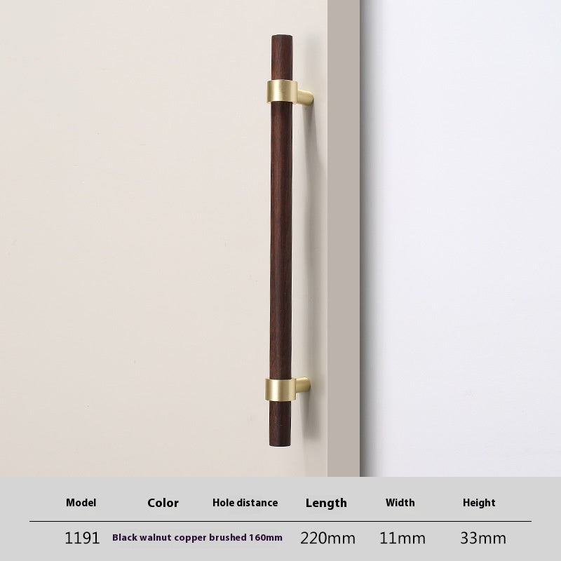 Solid Wood Handle Cabinet Door Log Wardrobe Drawer Wooden Door Handle