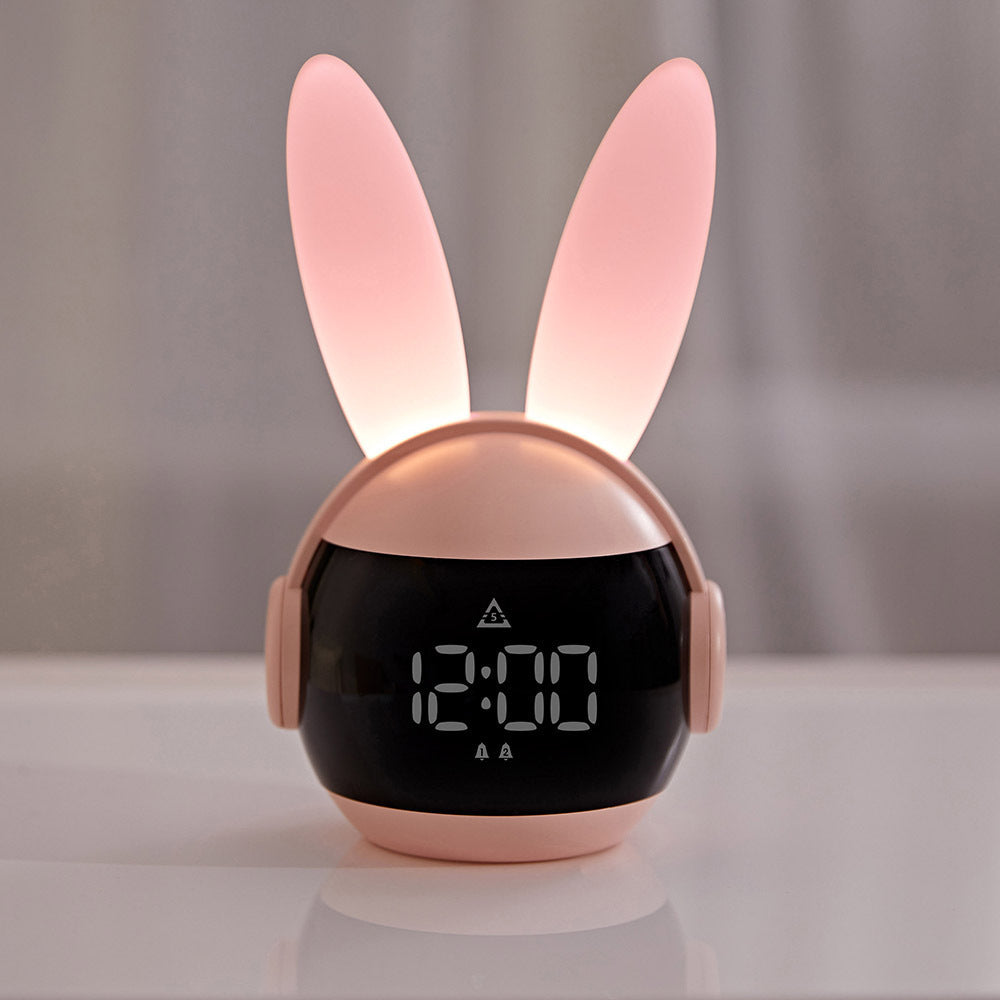 Bunny Children Clock – Smart Charging Night Light with Eye Protection